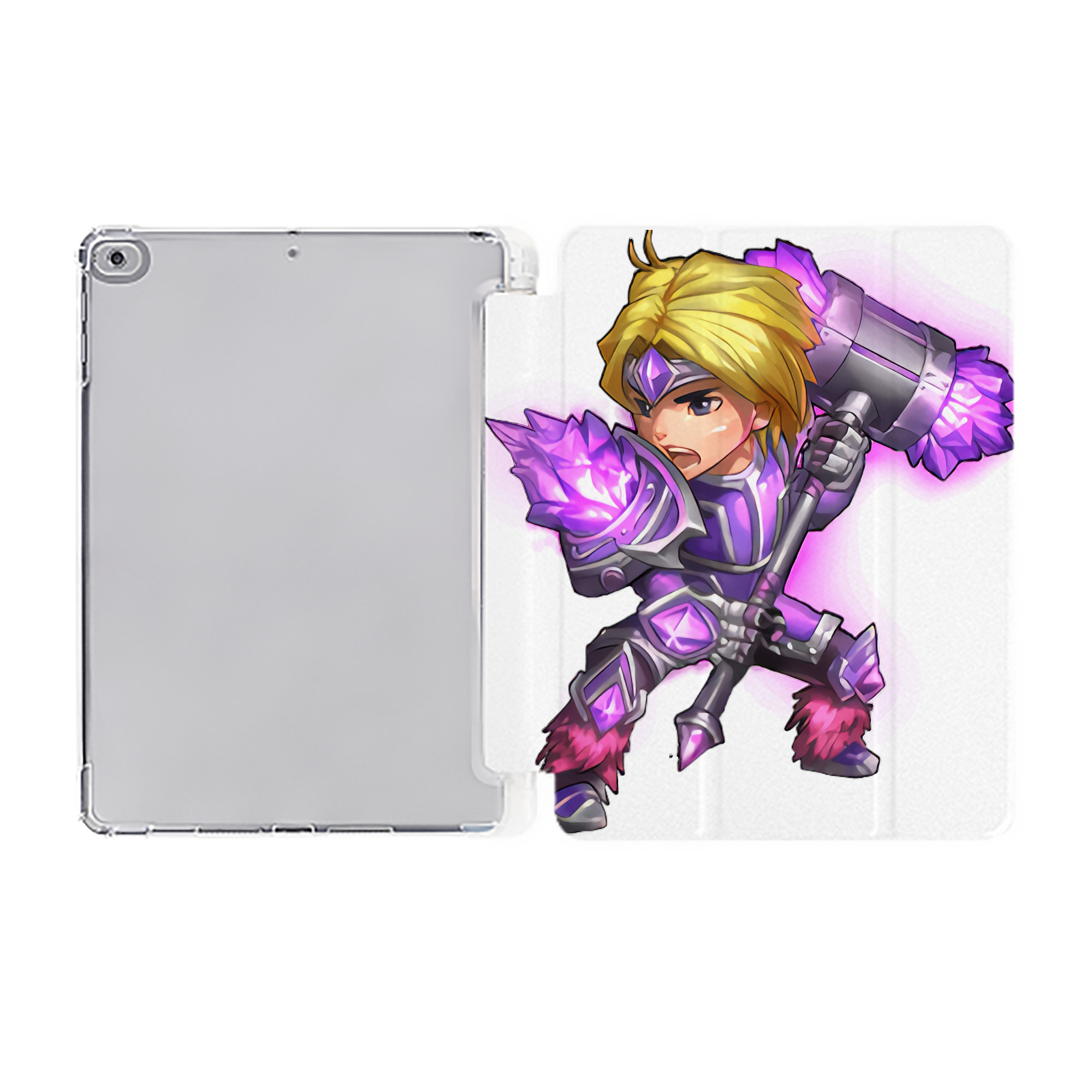 （画像用） リーグ・オブ・レジェンド League of Legends LOL IPad ケース ペン収納付き 三つ折りスタンド PUレザー×シリコン 対応機種9.5/10.5/10.9インチ